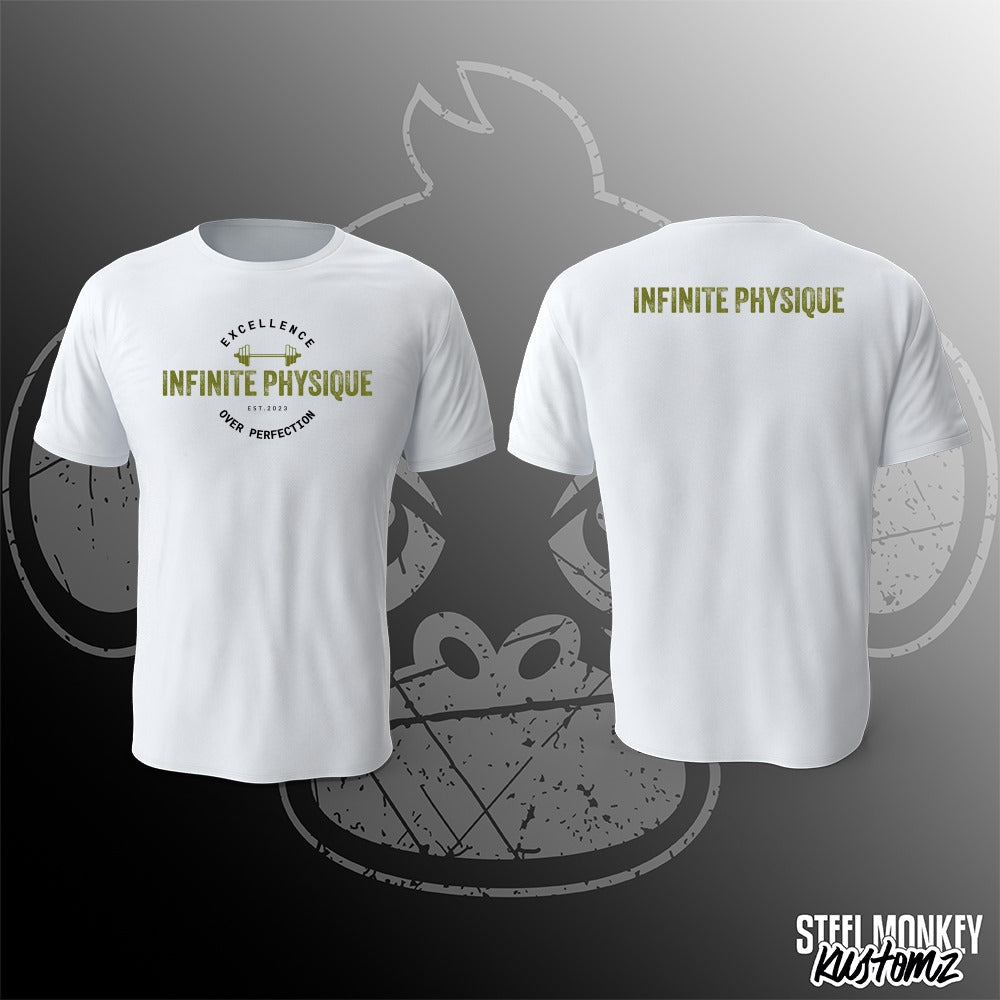 Infinite Physique - T-Shirt - White - Green Print