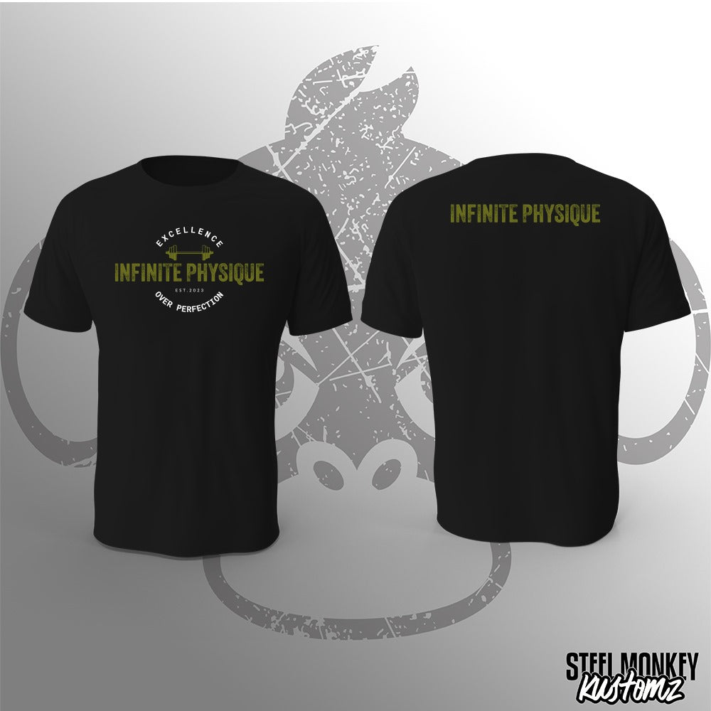 Infinite Physique - T-Shirt - Black - Green Print