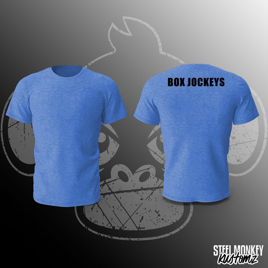 Box Jockeys - Blue Melange - T-Shirt - Mens - Medium