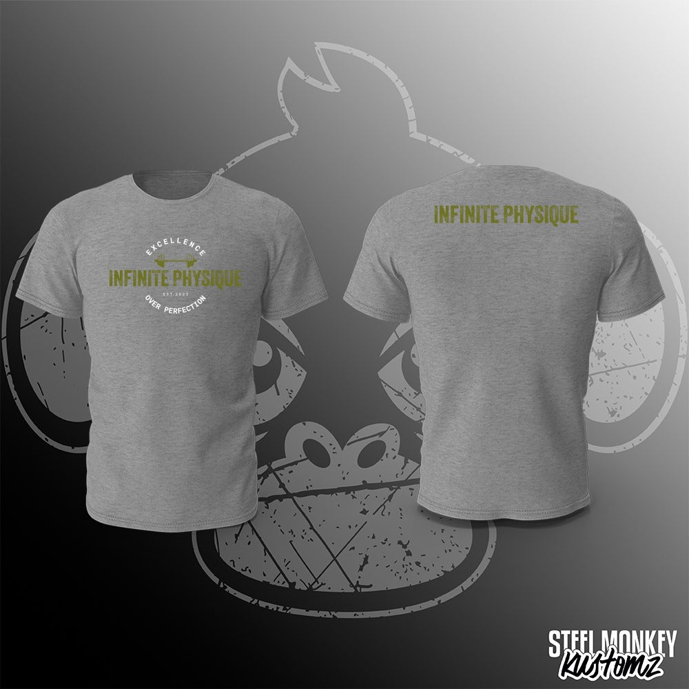 Infinite Physique - T-Shirt - Grey - Green Print