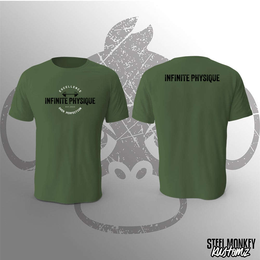 Infinite Physique - T-Shirt - Green - Black Print