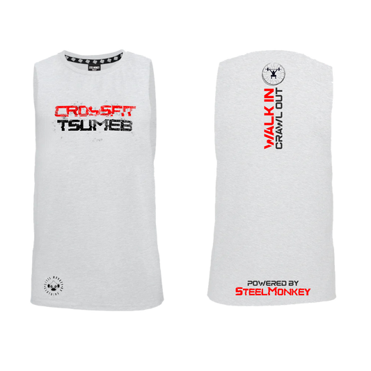 CF Namibia - Ladies Muscle Tanks - Crossfit Tsumeb - White