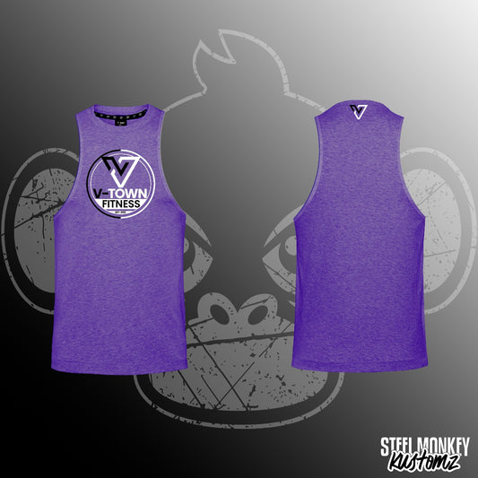 Battle Shirts - Indigo Melange - Ladies - Muscle Tank - Small
