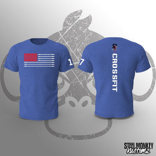 Blue Melange - T-Shirt - Large - Mens - 17 -