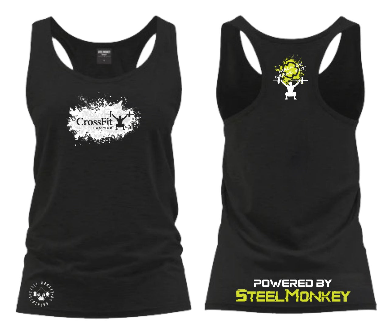 CF Namibia - Ladies Vest - Splatter - Yellow&White