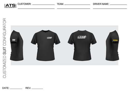 ATS - Mens Black Cotton T-Shirts - 3XL