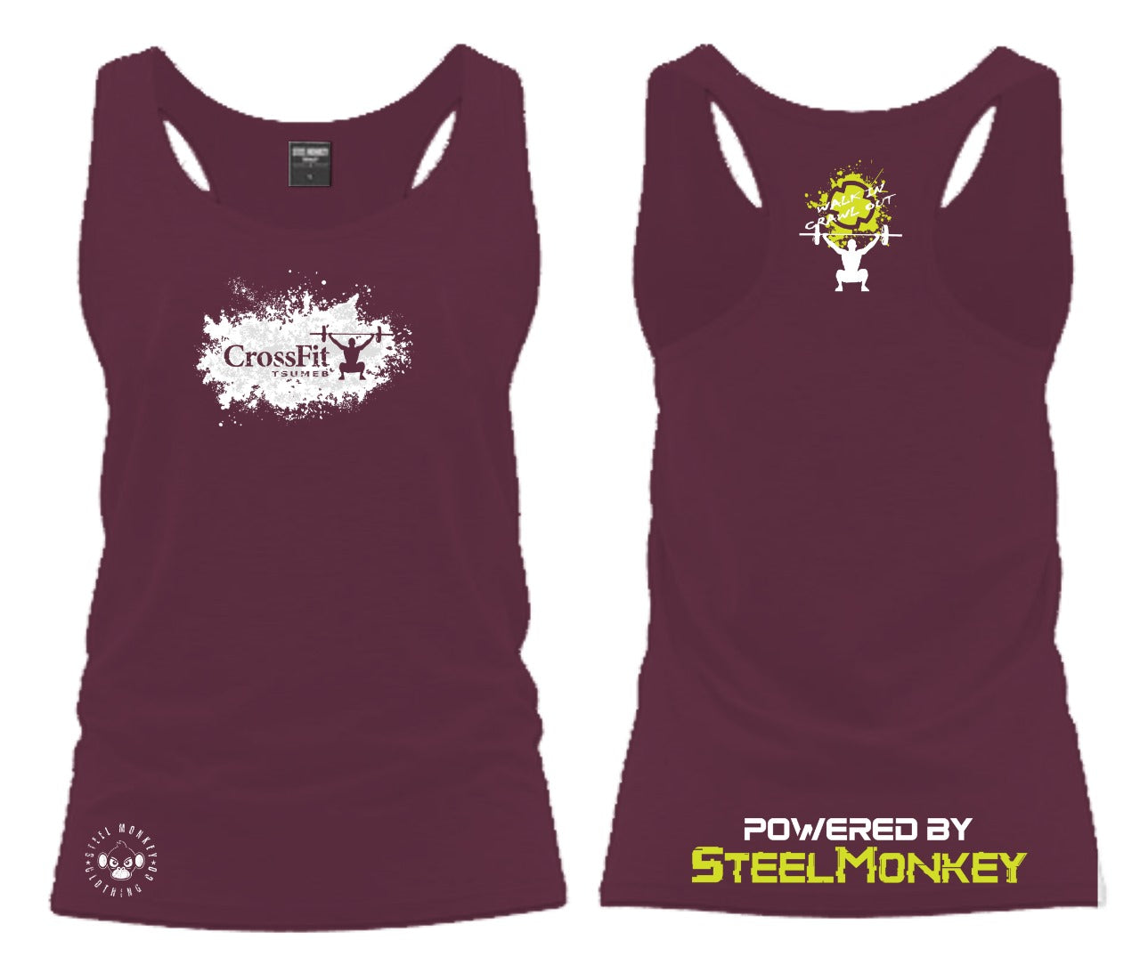 CF Namibia - Ladies Vest - Splatter - Yellow&White