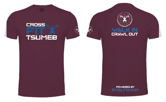 CF Namibia - Tshirt - Walk in, Crawl out - Burgundy