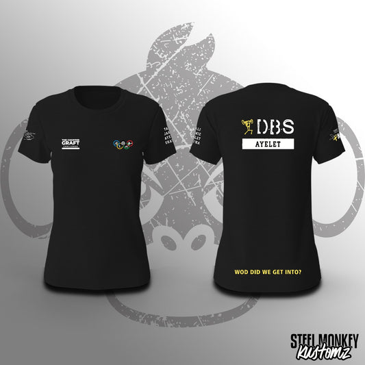 Ayelet - Black Spandex - T-Shirt - Medium - Ladies