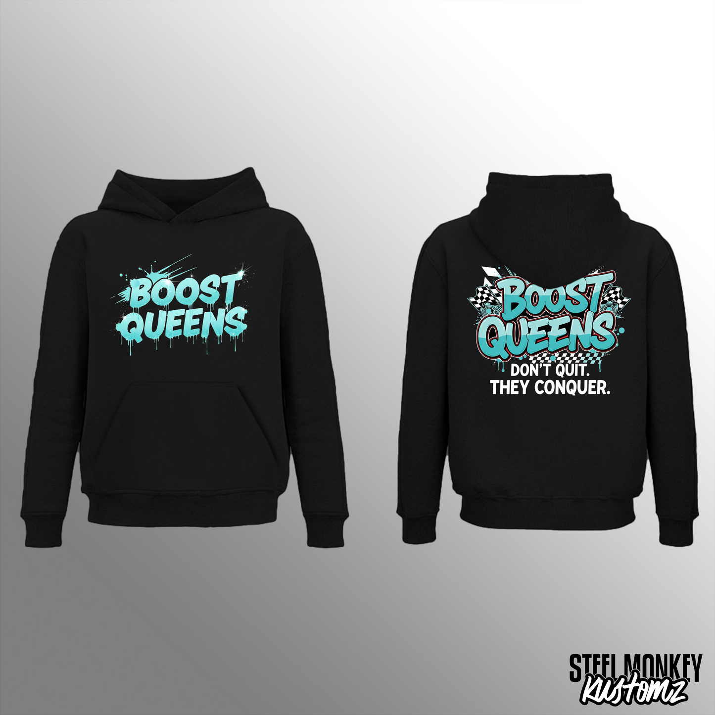 Boost Queens - Black - Ladies - Blue - Hoodie