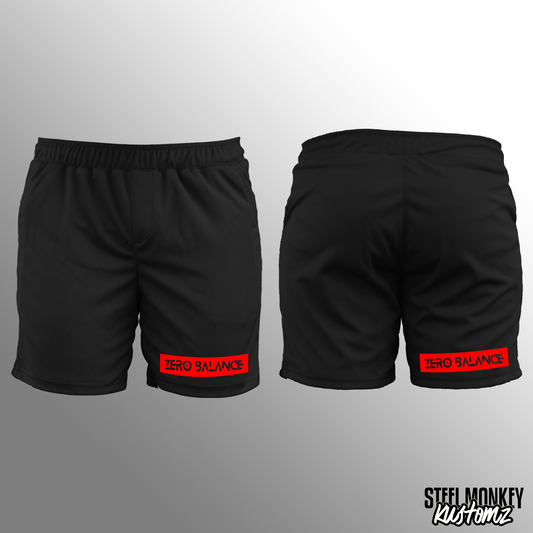CDK - Black - Mens Shorts - Red Design