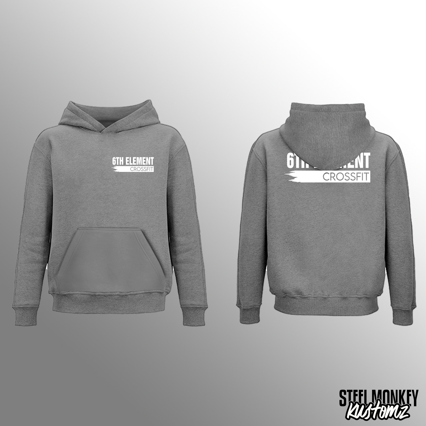 6th Element CrossFit - Hoodie - Grey