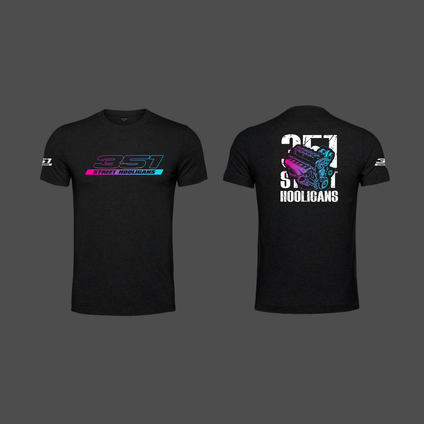 351 Street Hooligans - Tshirt - WHITE ENGINE - MULTI BIG