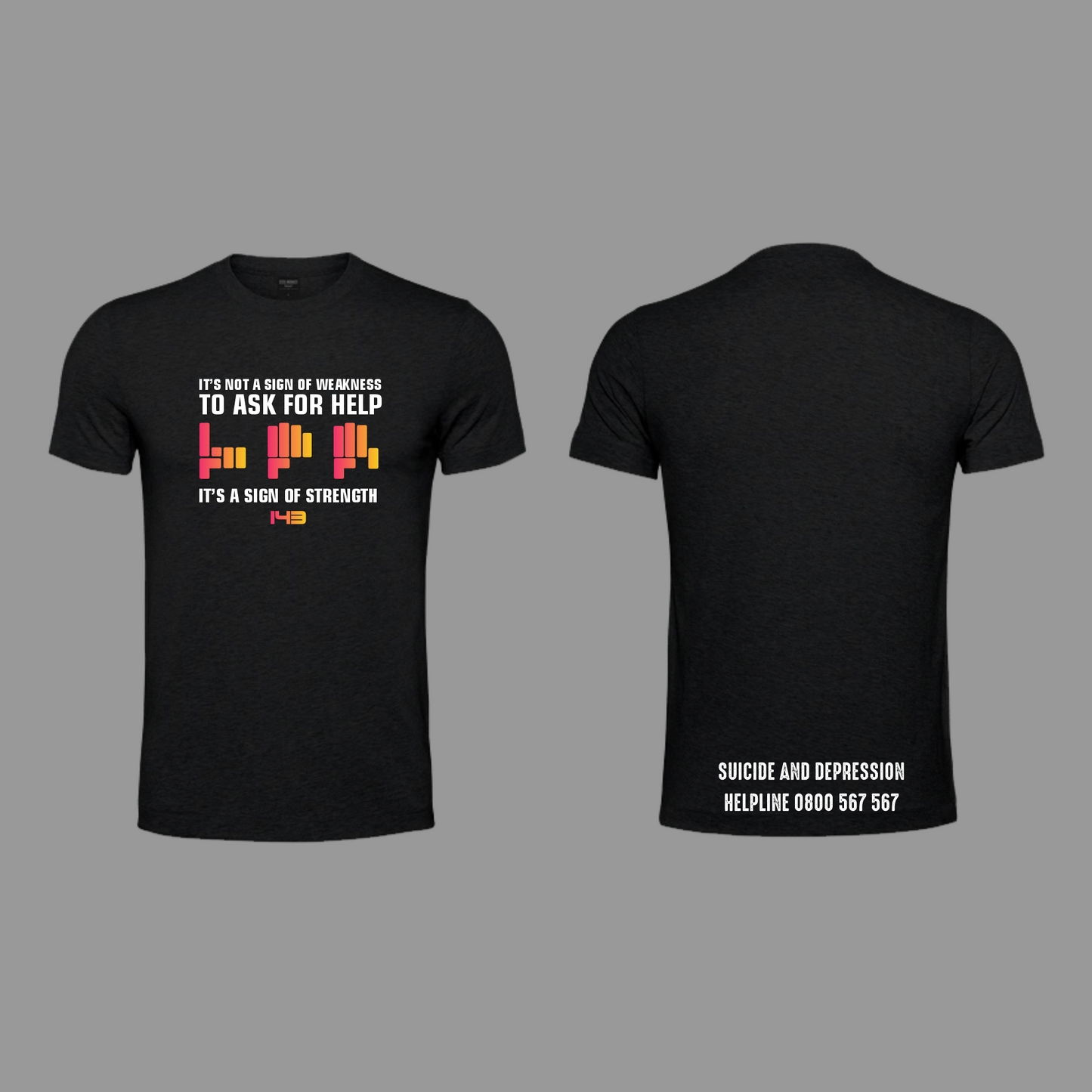 143 Awareness - Sign of Strength - Brushed Spandex Range