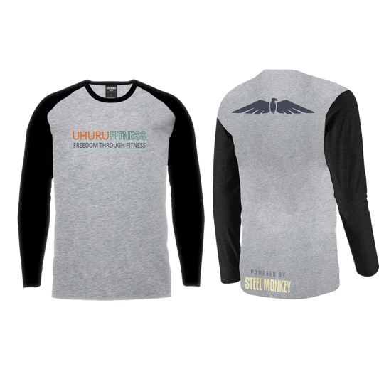 Uhuru Fitness - Unisex Longsleeve - Black & Grey