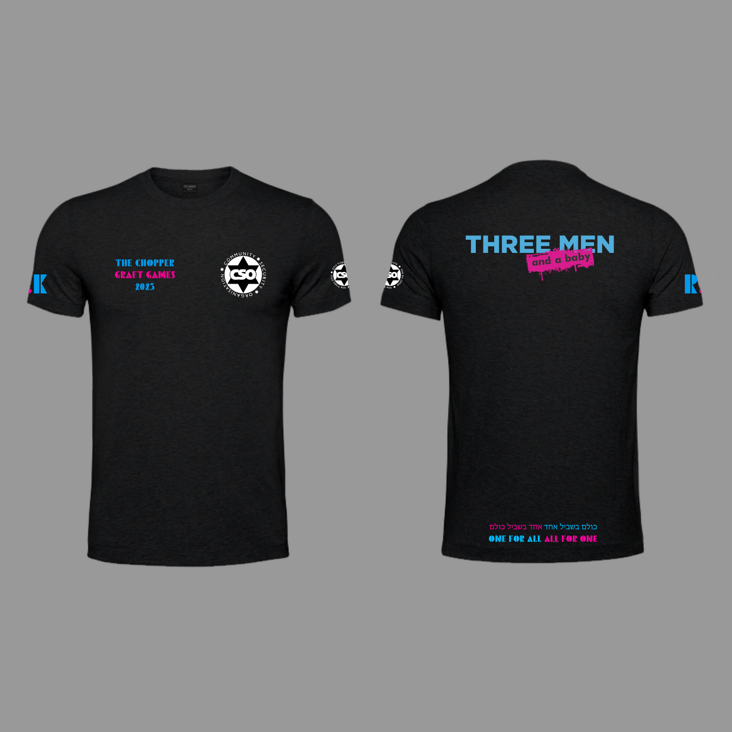 Graft Games - Three Men - Black - Tshirt - R.K