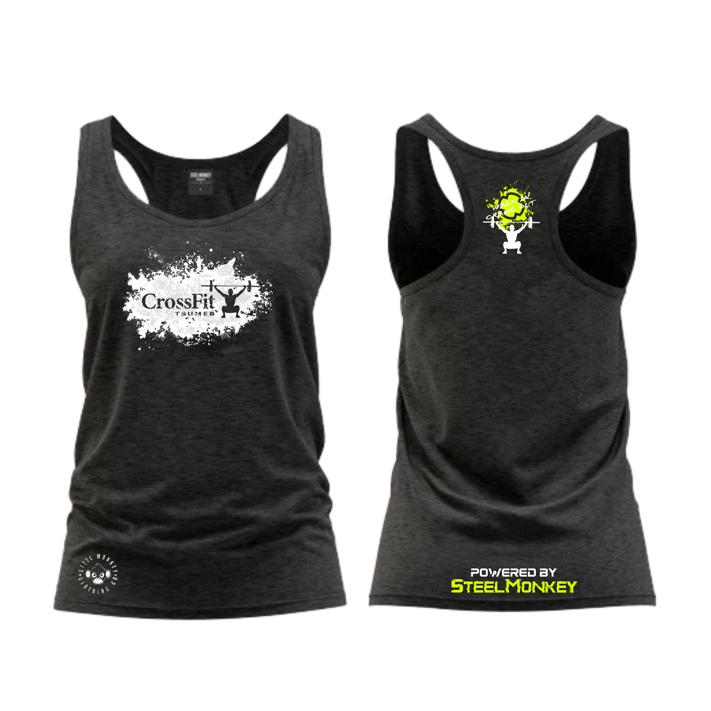 CF Namibia - Ladies Vest - Splatter - Yellow&White