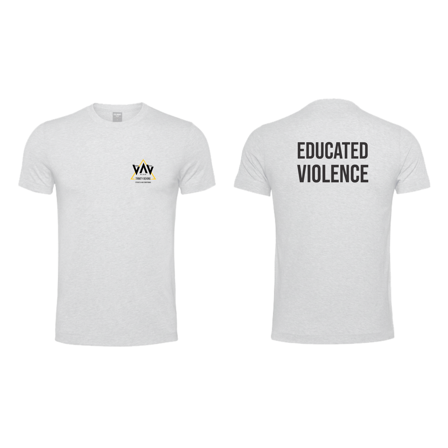 Trinity Boxing - T-shirt - Pocket - White