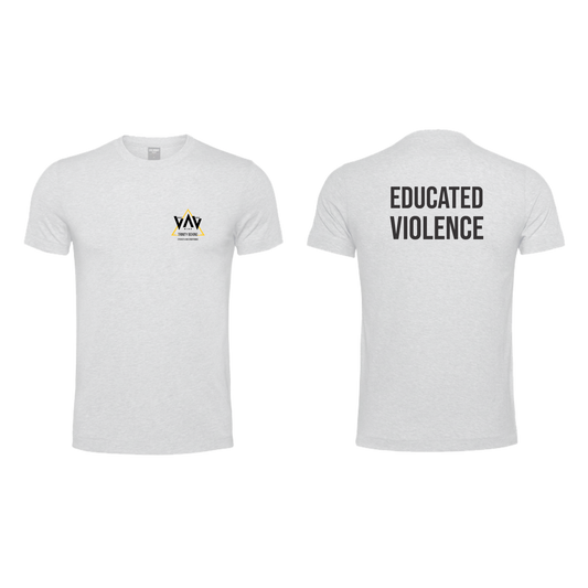 Trinity Boxing - T-shirt - Pocket - White