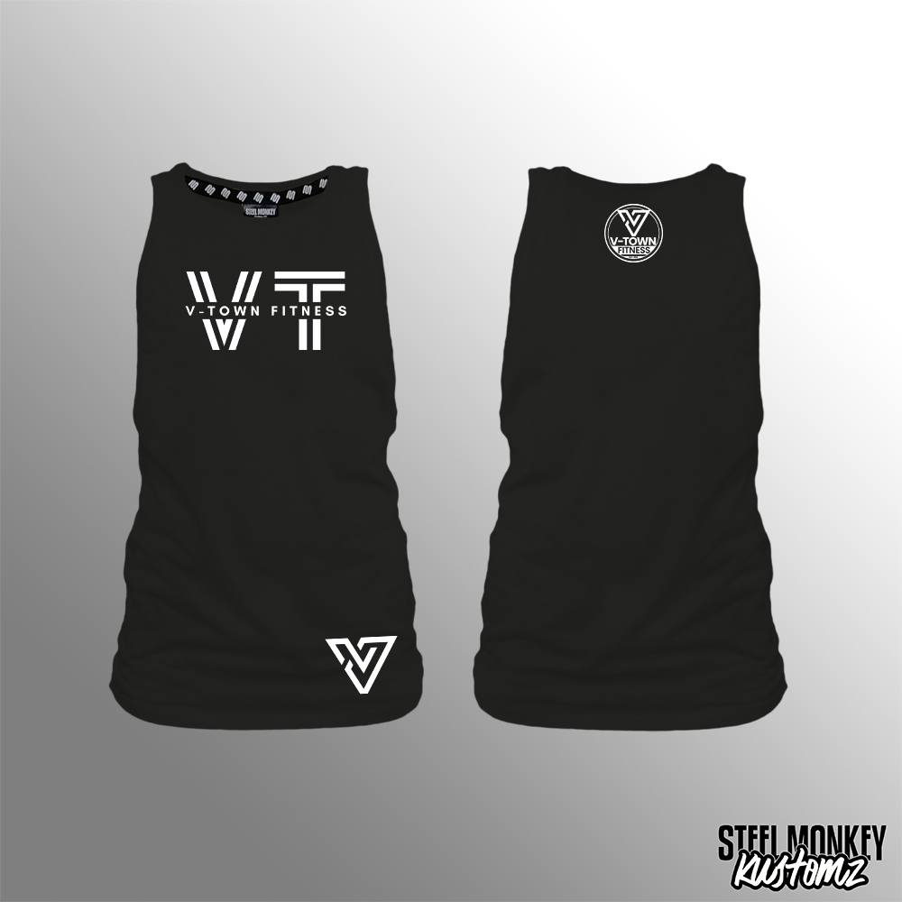 V-Town Fitness - Black - Muscle Tank - Battle