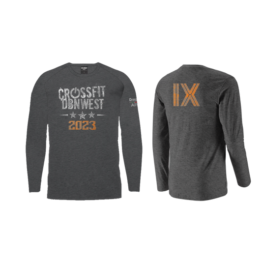 CF Crossfit Durban West- Charcoal - Unisex Raglan Longsleeve