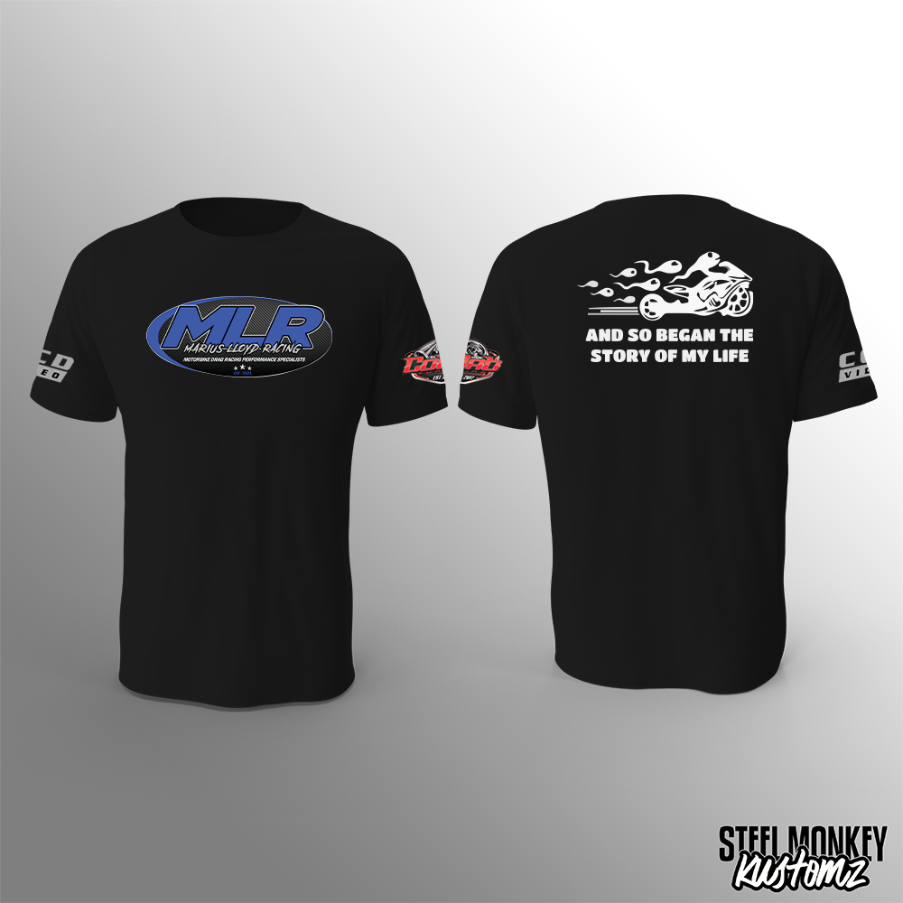 Marius Lloyd Racing - T-Shirt - Black - Story of my Life - Mens