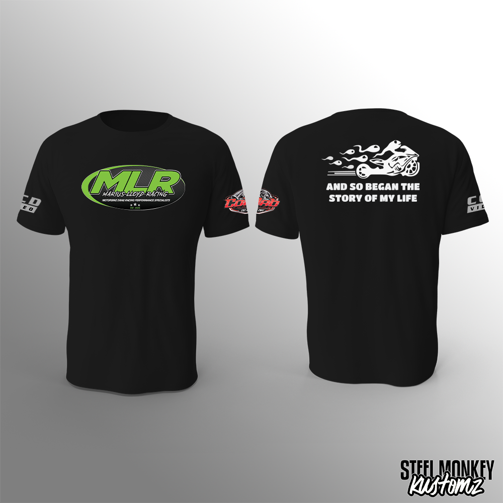 Marius Lloyd Racing - T-Shirt - Black - Story of my Life - Mens