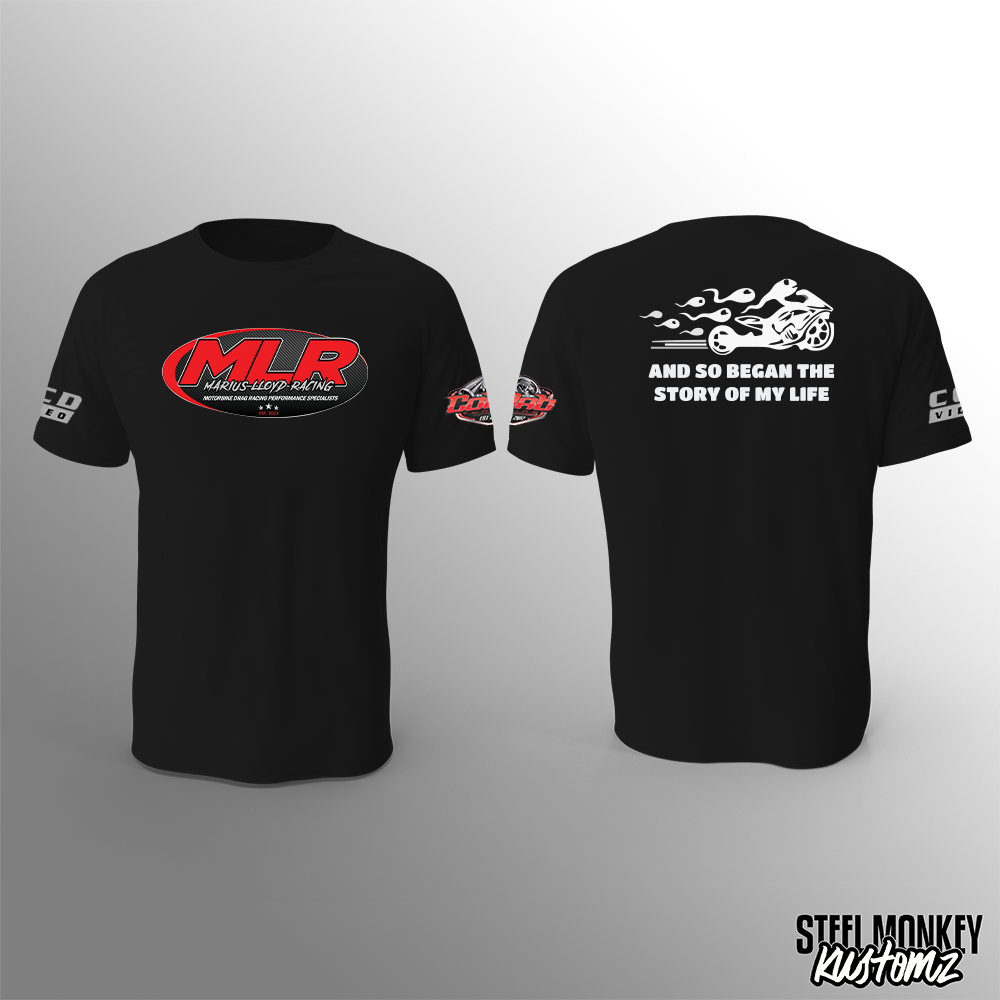 Marius Lloyd Racing - T-Shirt - Black - Story of my Life - Mens