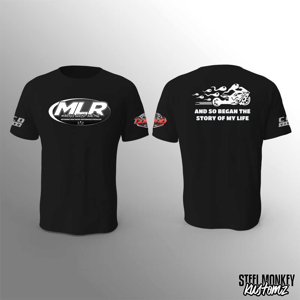 Marius Lloyd Racing - T-Shirt - Black - Story of my Life - Mens