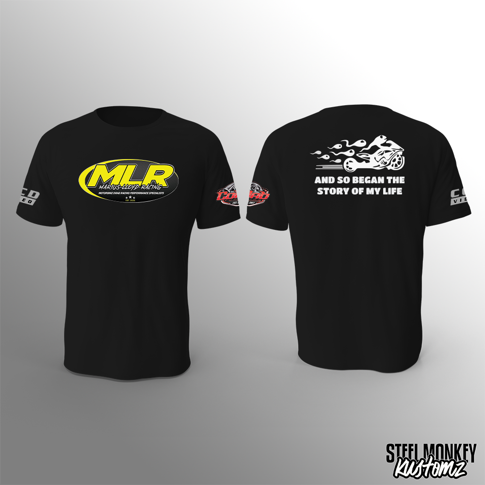 Marius Lloyd Racing - T-Shirt - Black - Story of my Life - Mens