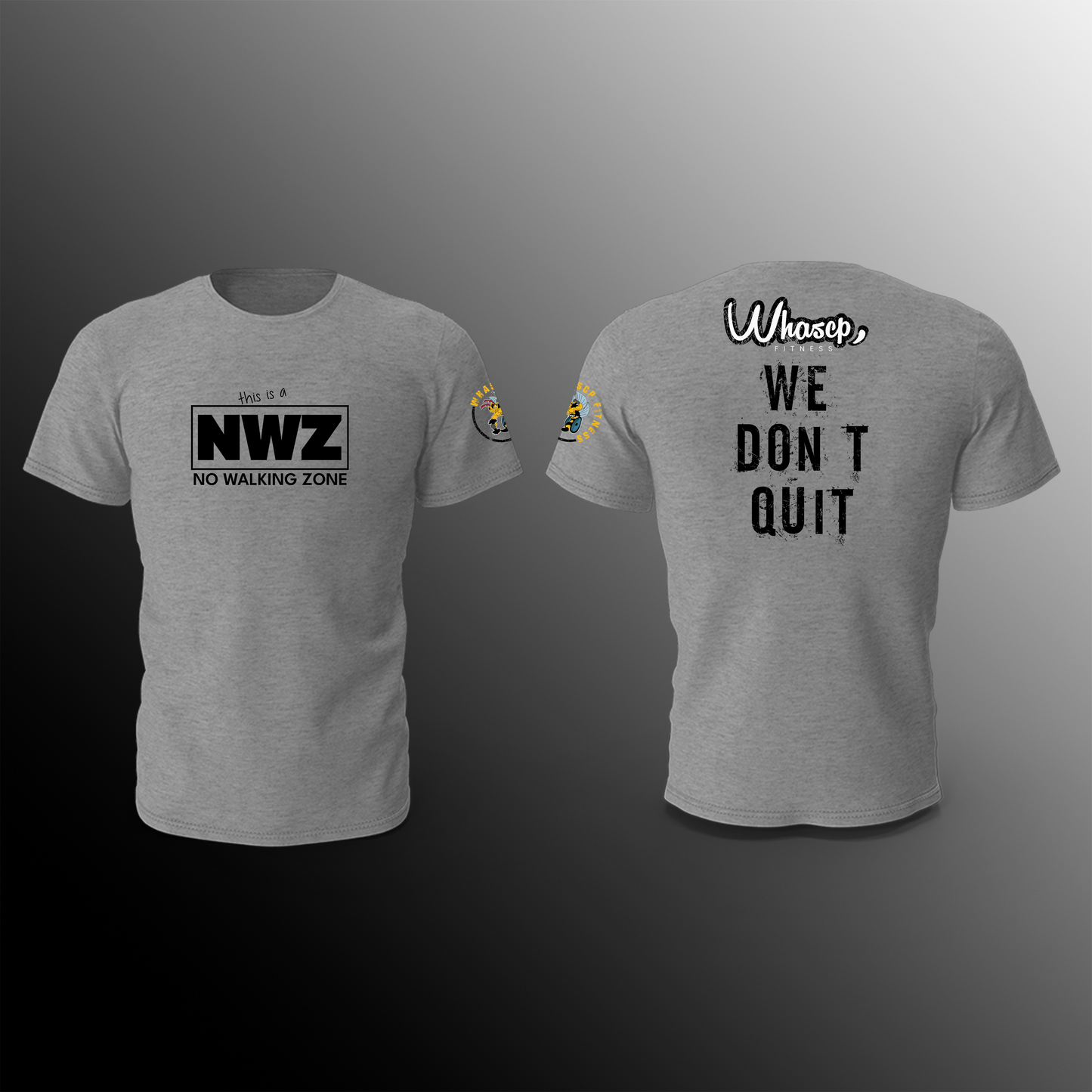 WHASCP Fitness - T-Shirt - Grey - NWZ/WDQ