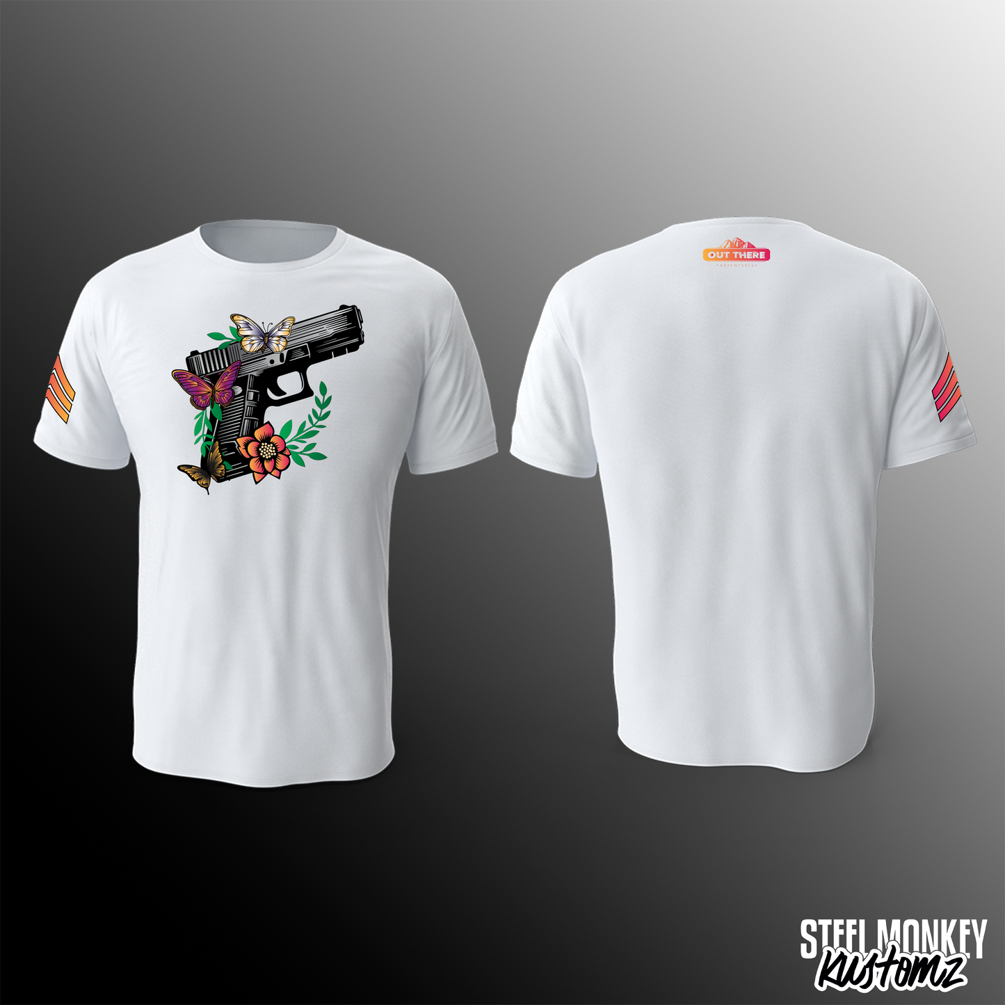 Out There Adventures - White - T-Shirt - Guns n' Roses