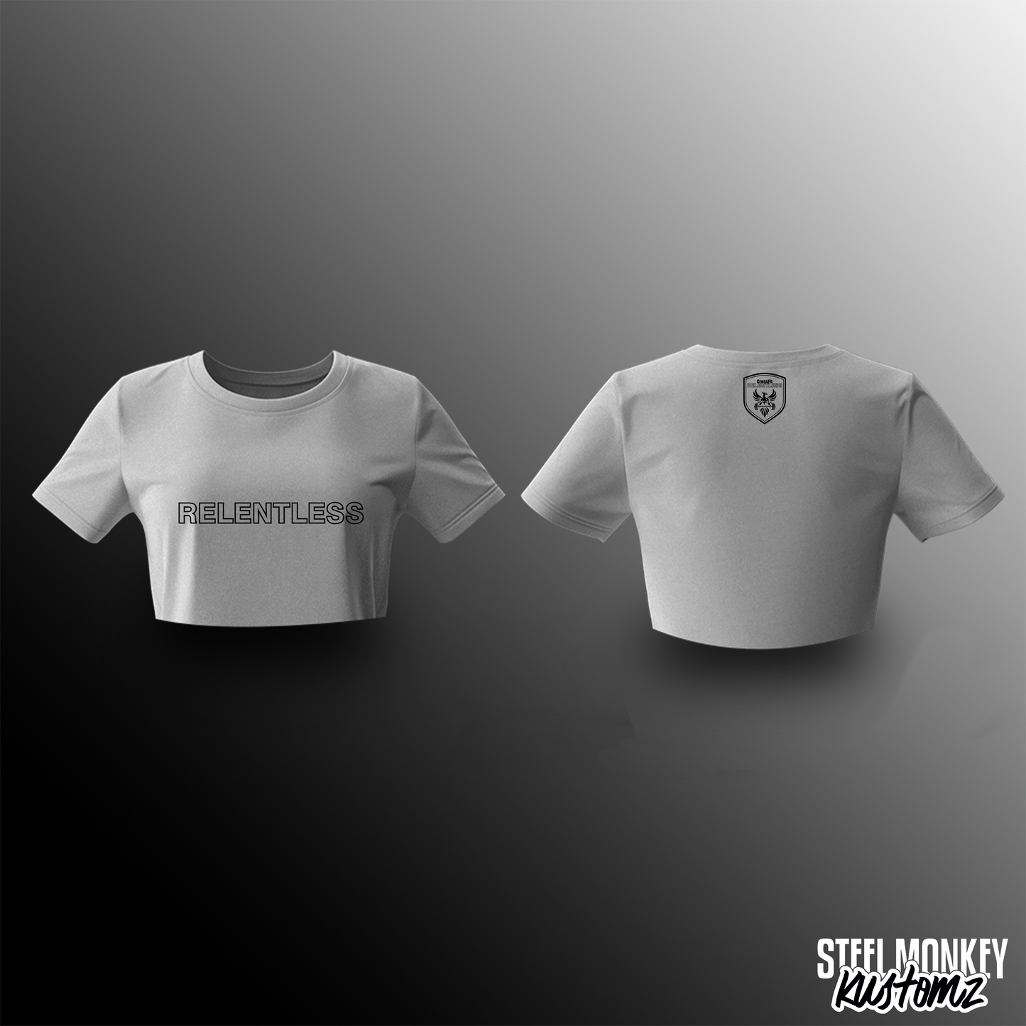 CrossFit Relentless - Ladies Crop Top T-Shirts - Design 2