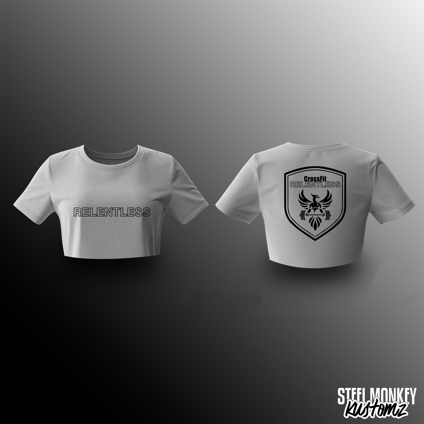 CrossFit Relentless - Ladies Crop Top T-Shirts - Design 4