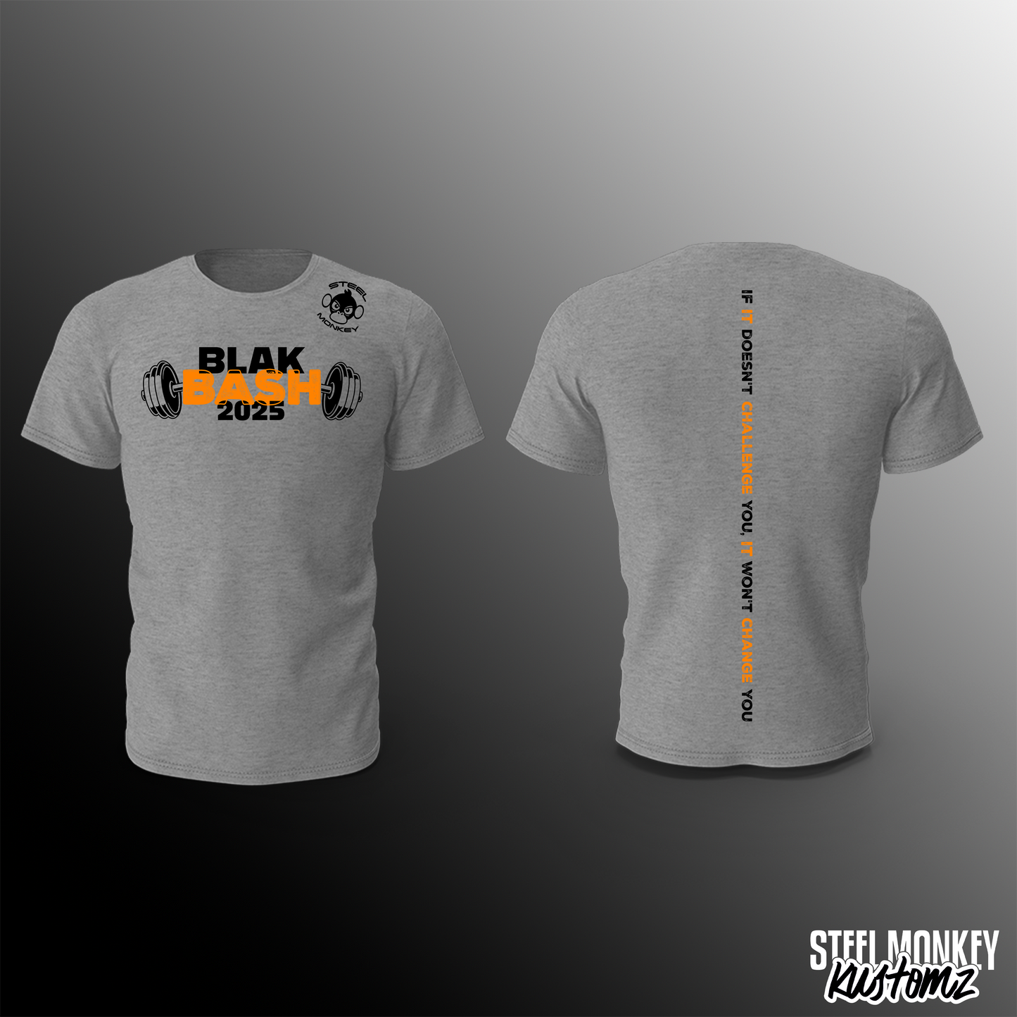 BLAK Bash - Grey - T-Shirt