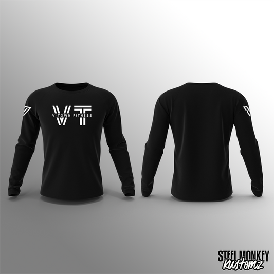 V-Town Fitness - Black Long Sleeve - VT - Unisex