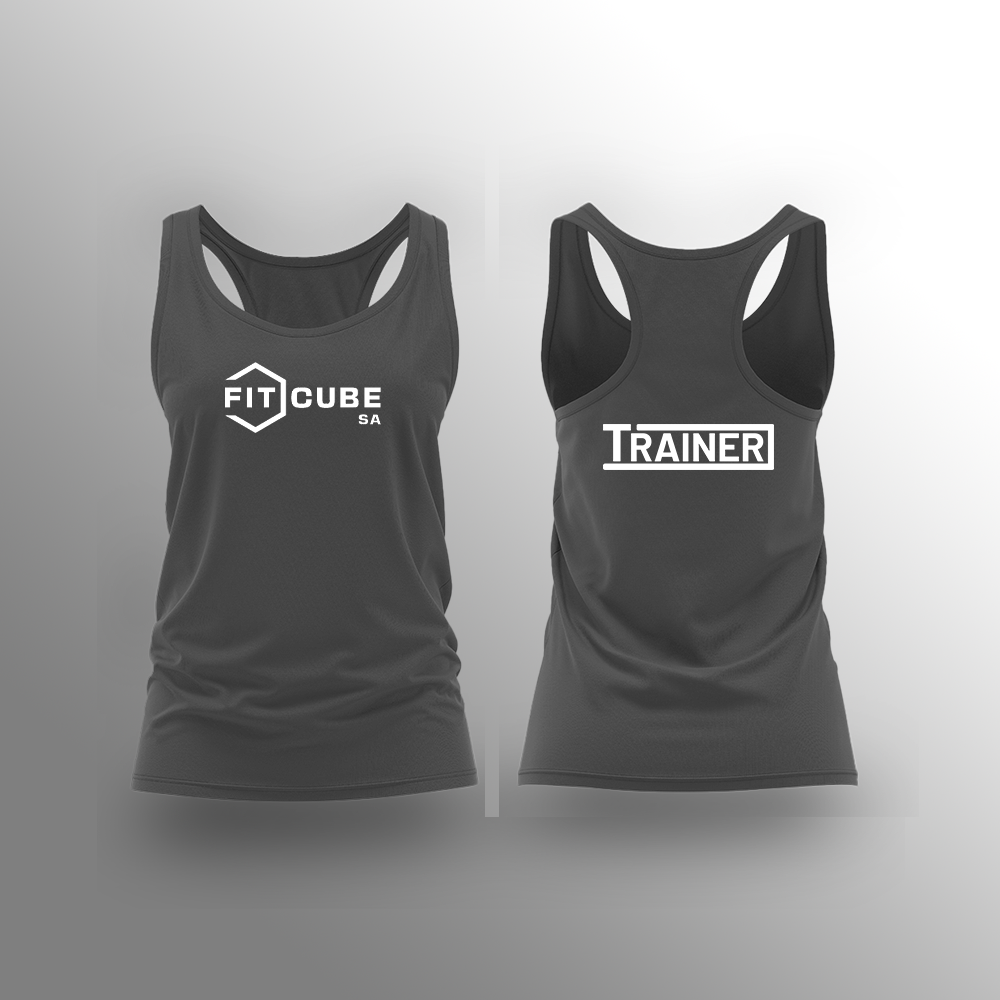 Fitcube SA - Ladies Vest - Charcoal - Trainer