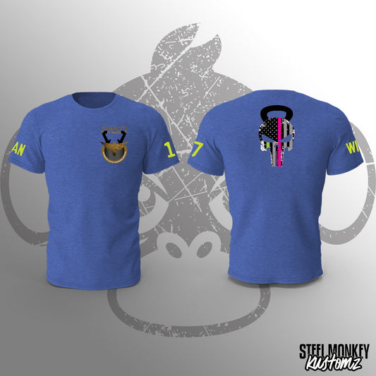 Blue Melange - T-Shirt - Large - Mens - 17