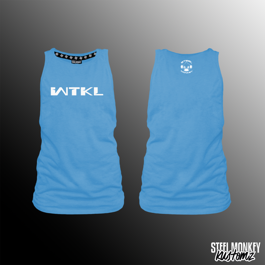 WTKL - Ladies Muscle Tank - Blue - Simplistic