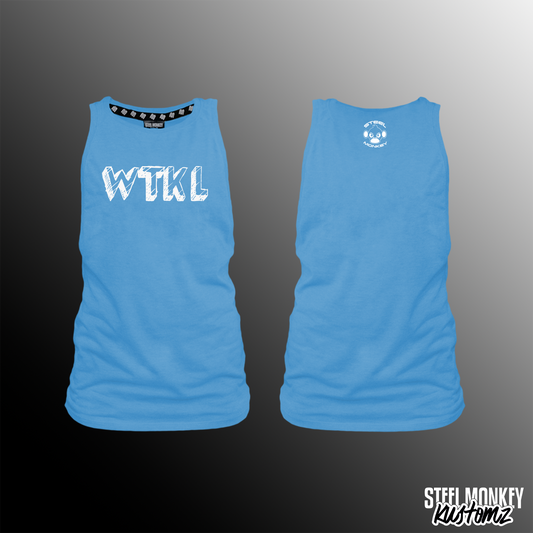 WTKL - Ladies Muscle Tank - Blue - Written