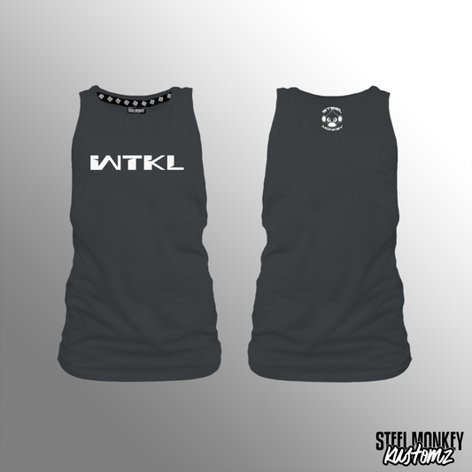 WTKL - Ladies Muscle Tank - Charcoal - Simplistic