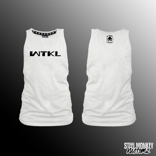 WTKL - Ladies Muscle Tank - White - Simplistic