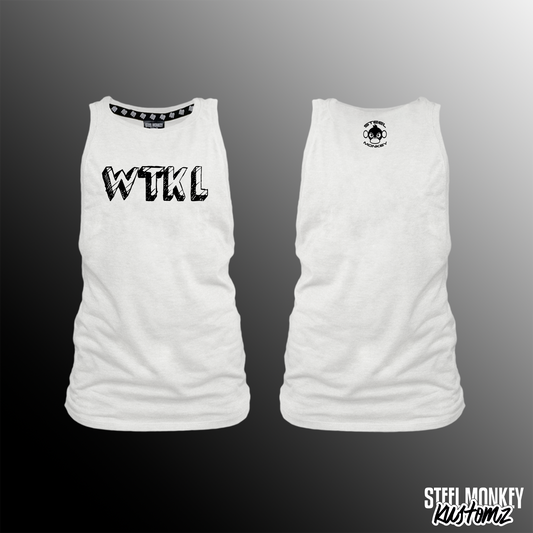 WTKL - Ladies Muscle Tank - White - Written