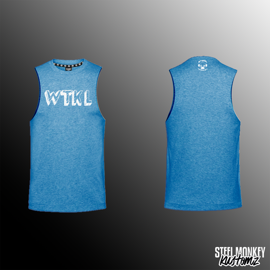 WTKL - Mens Muscle Tank - Blue - Written