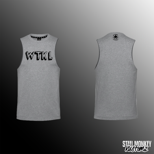 WTKL - Mens Muscle Tank - Grey - Written