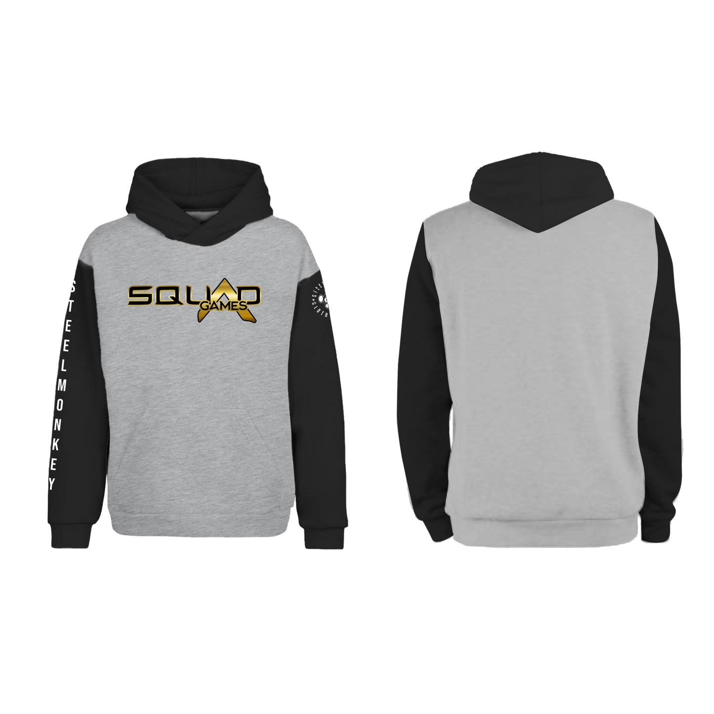 Squad Games - Supporter Merch - Hoodie - Grey & Black
