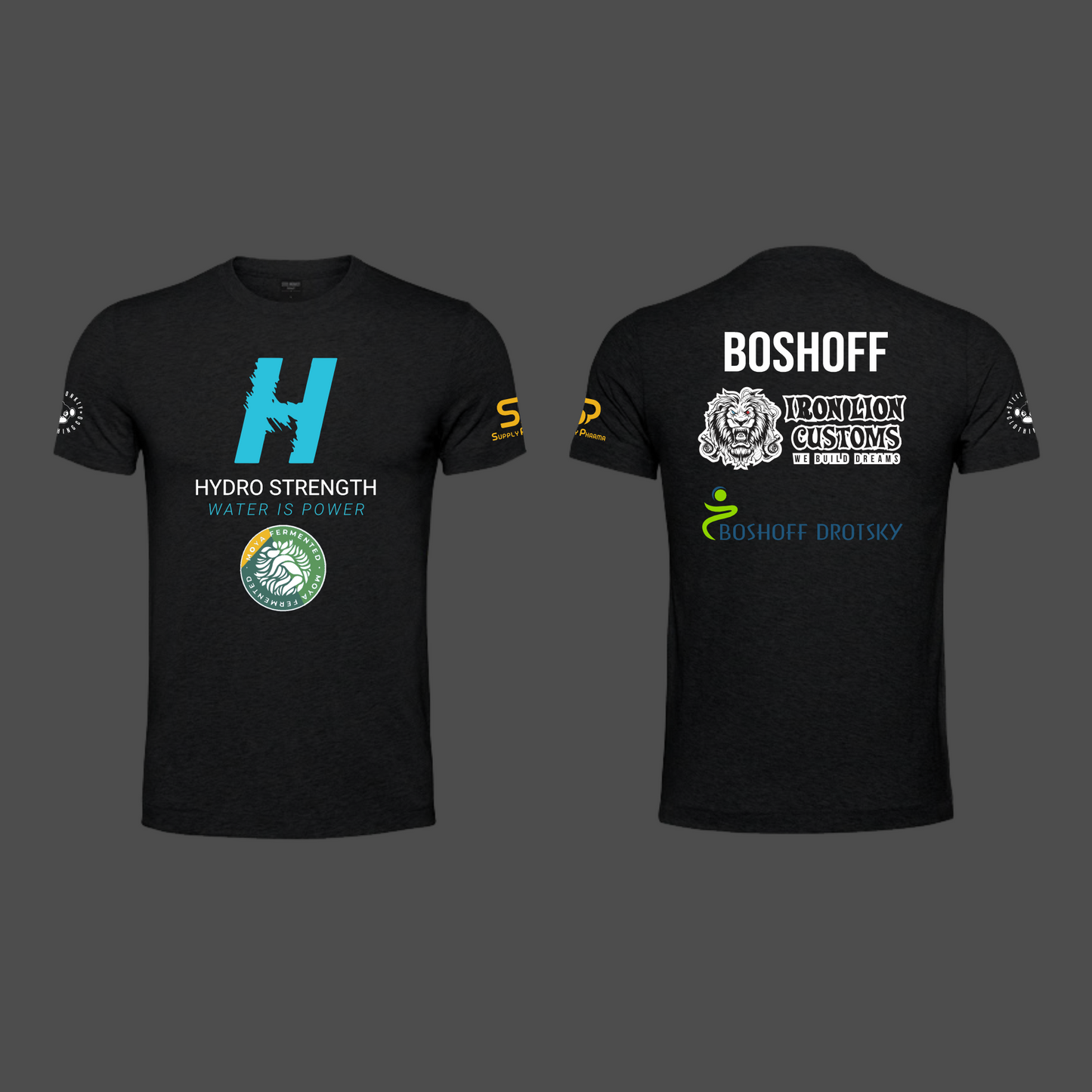 Hydro Strength - Strongest Man - Tshirt - Black