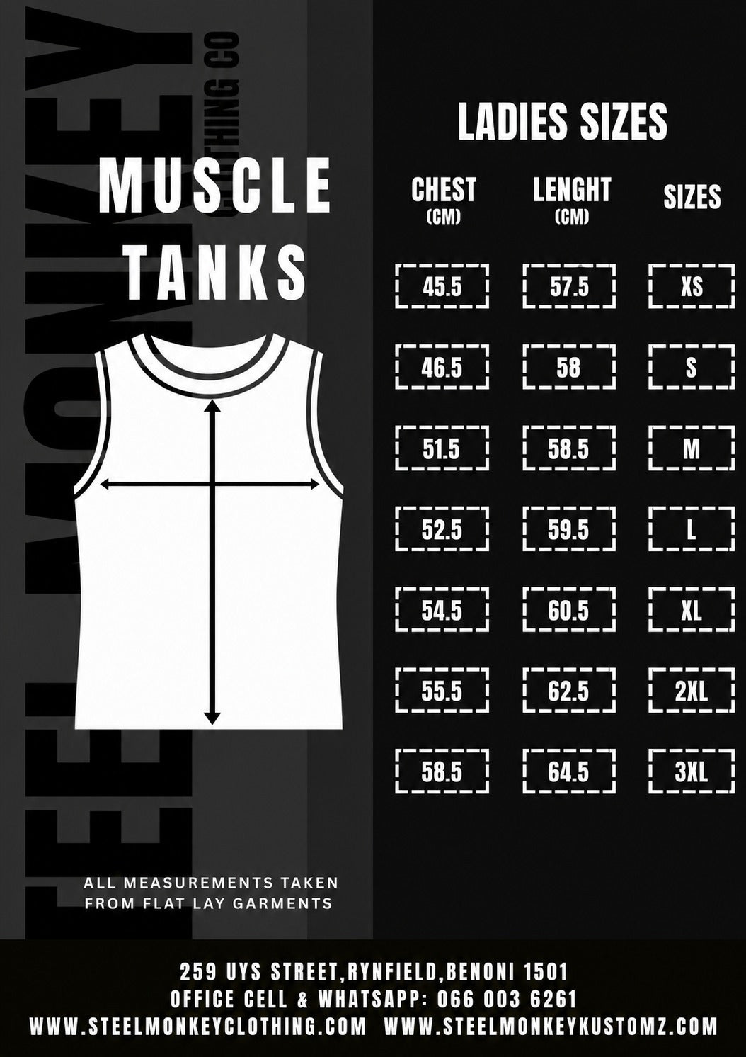 Yard21 Fitness - Ladies Muscle Tank - Charcoal