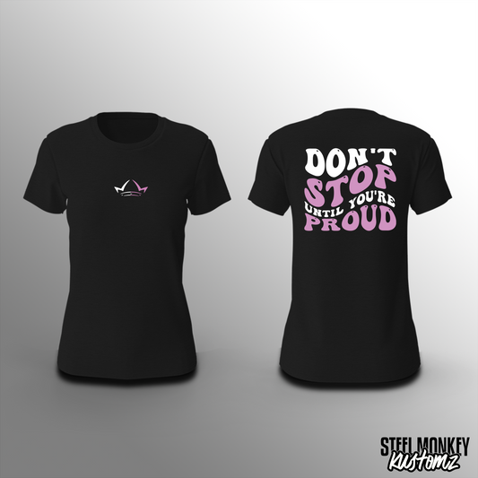 Winelands Fitness - T-Shirt - Ladies - Don't Stop (Crown)