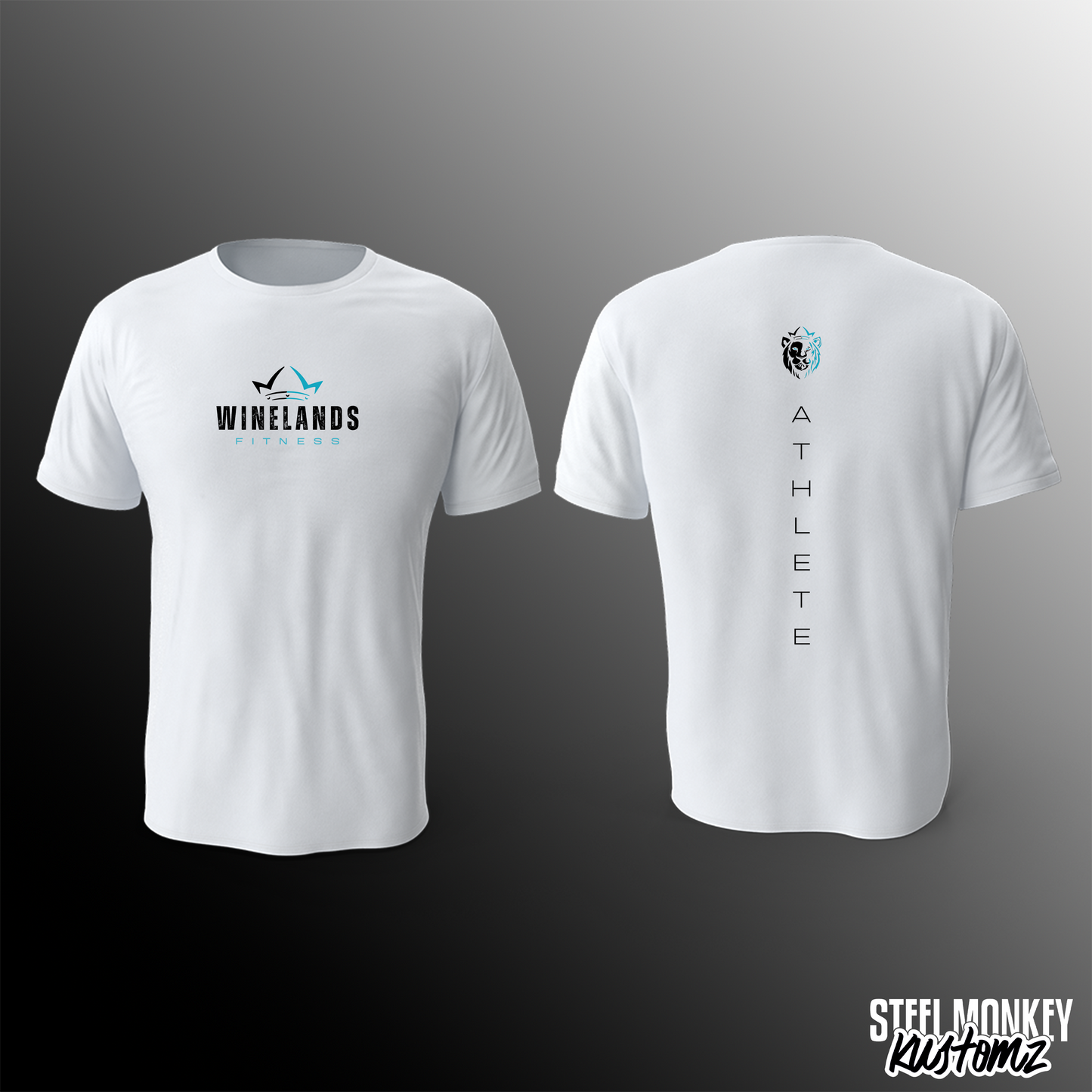 Winelands Fitness - T-Shirt - Athlete - White